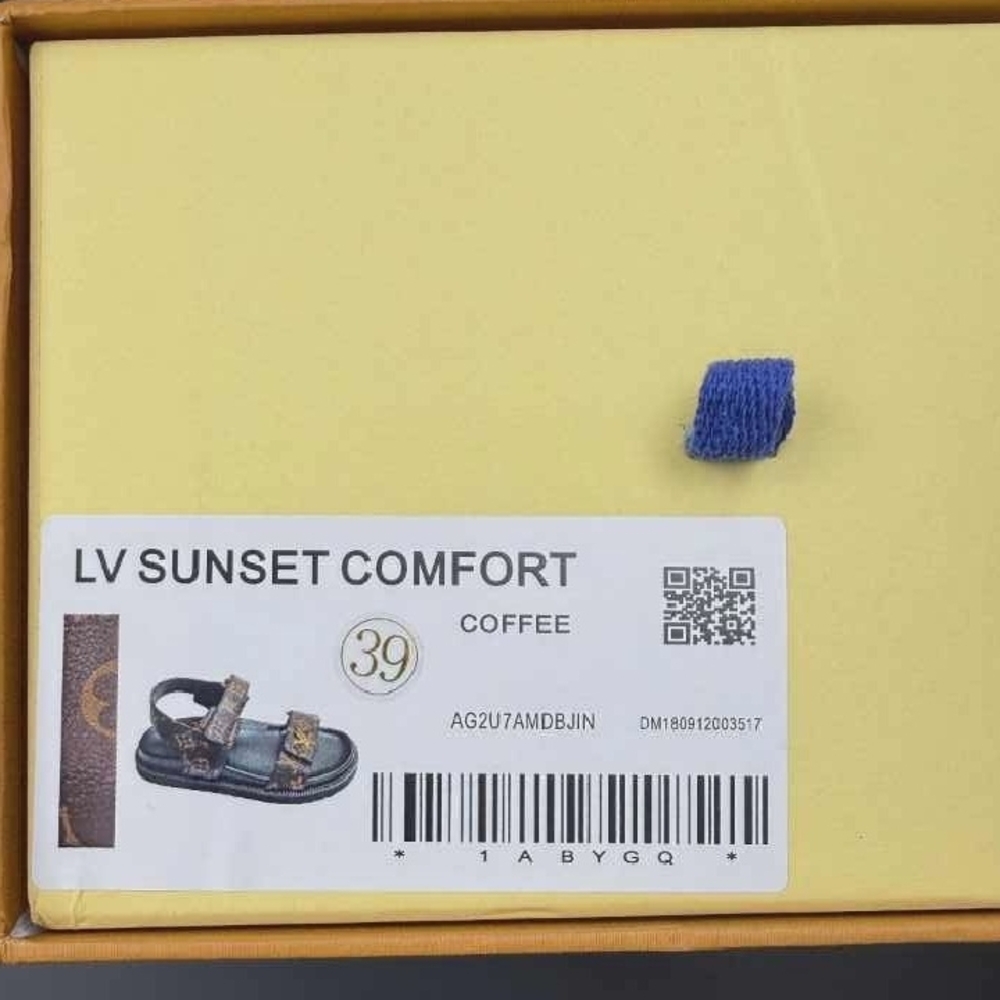 Louis Vuitton Brown Monogram Leather Adjustable Strap Sandals with Gold LV - Picture 13 of 13